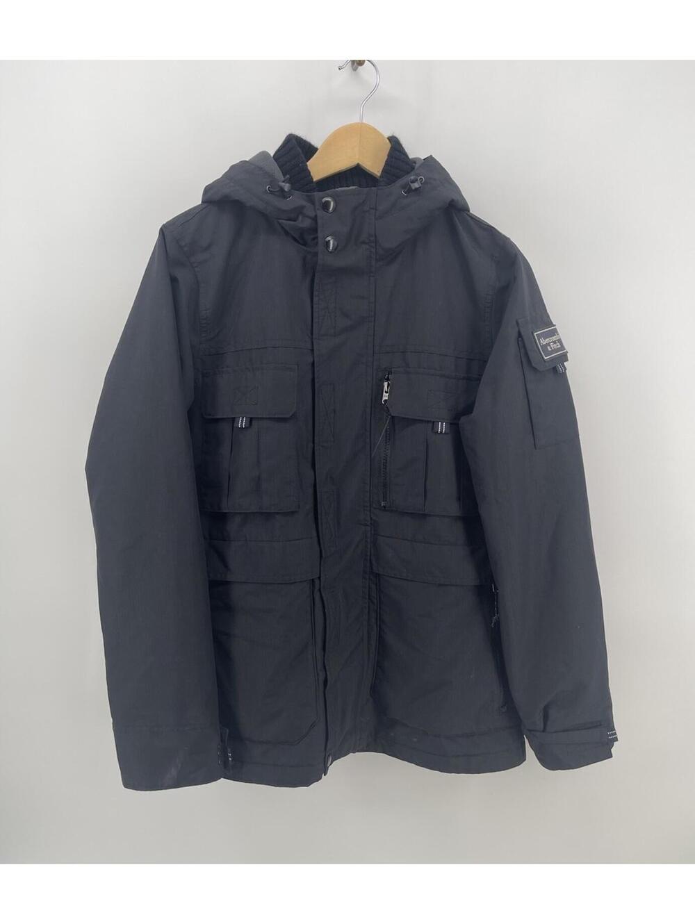 Abercrombie & Fitch Hooded Winter Jacket Black Small Men’s Insulated